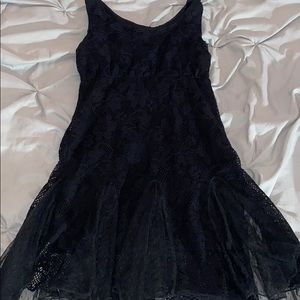 black lace dress